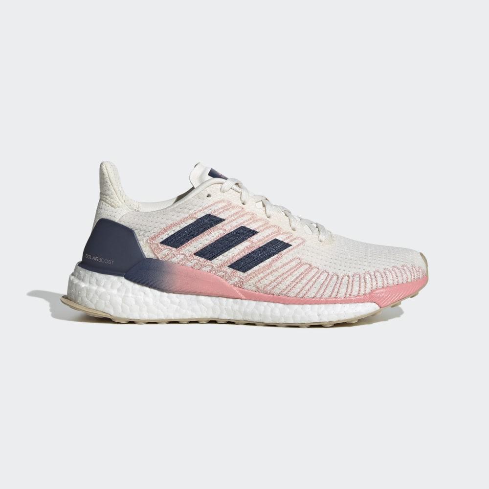 Adidas Women's Solarboost 19 Walking Shoes White/Indigo/Pink Ireland EG2361